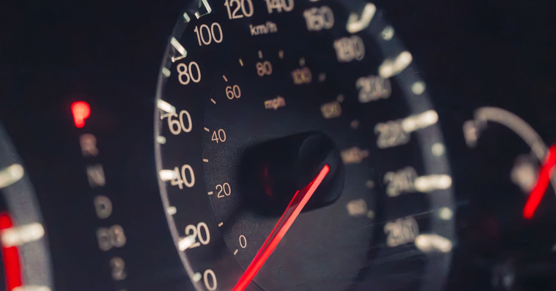 A speedometer pushed to its limit — like a fast-loading, high-performance web page