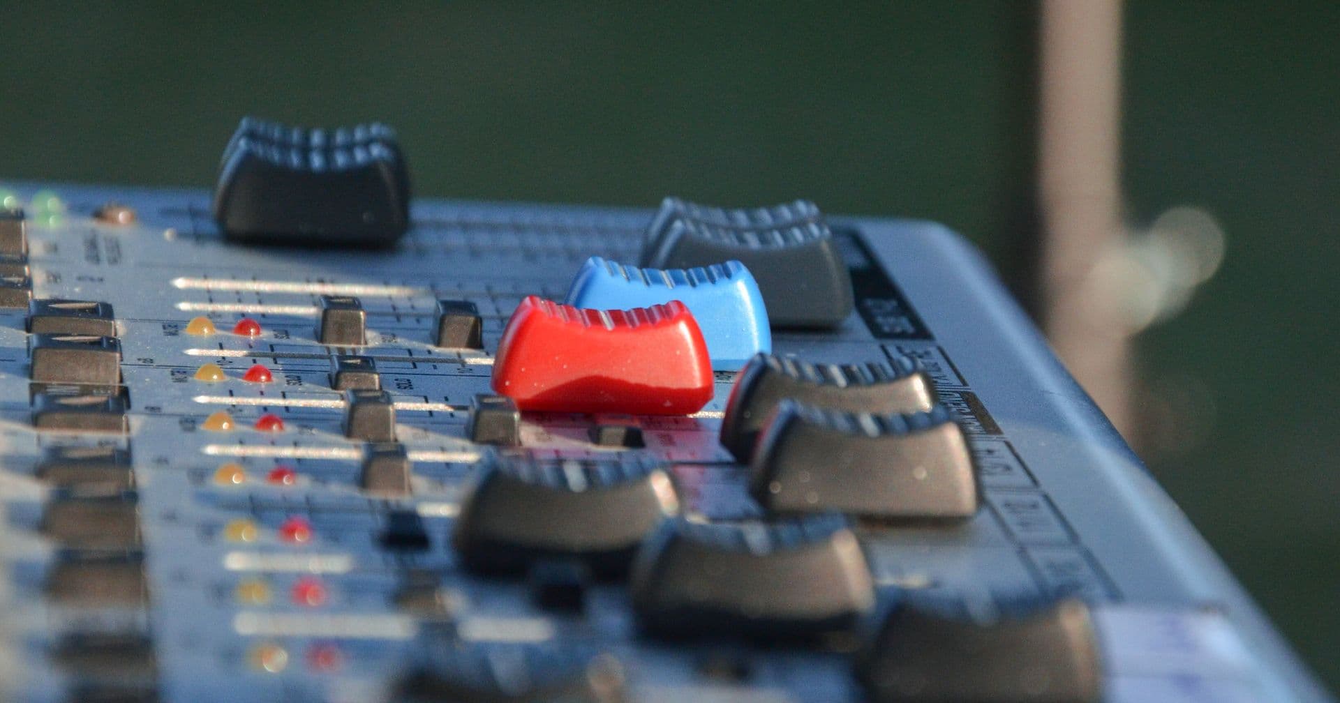 A cockpit control panel of connected dials and cables — like GA4, Search Console and pixel integrations wired together